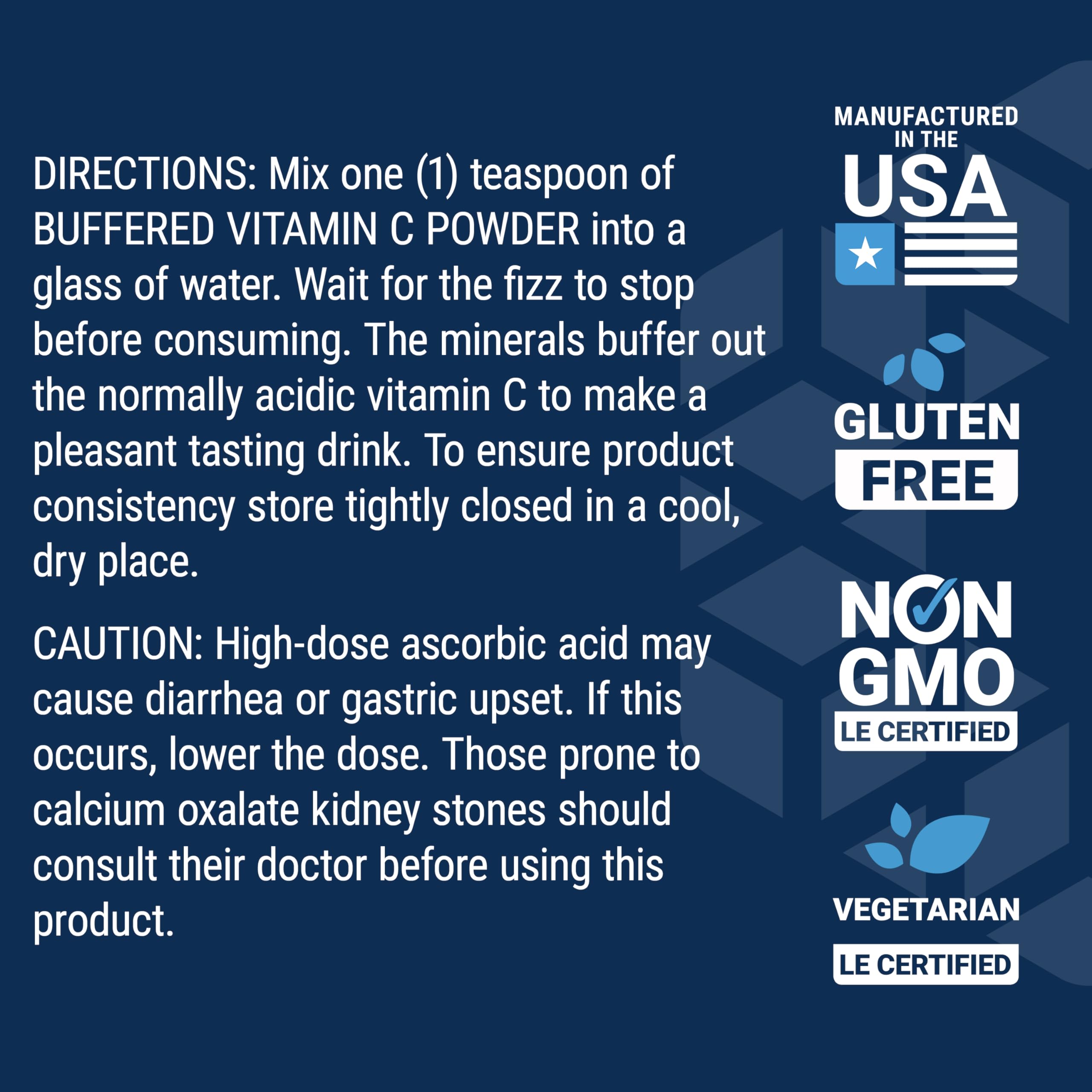 Detalle de la lista de ingredientes Life Extension mostrando minerales buffering y calidad