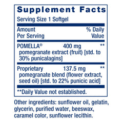 Life Extension etiqueta con ingredientes y certificaciones para confianza