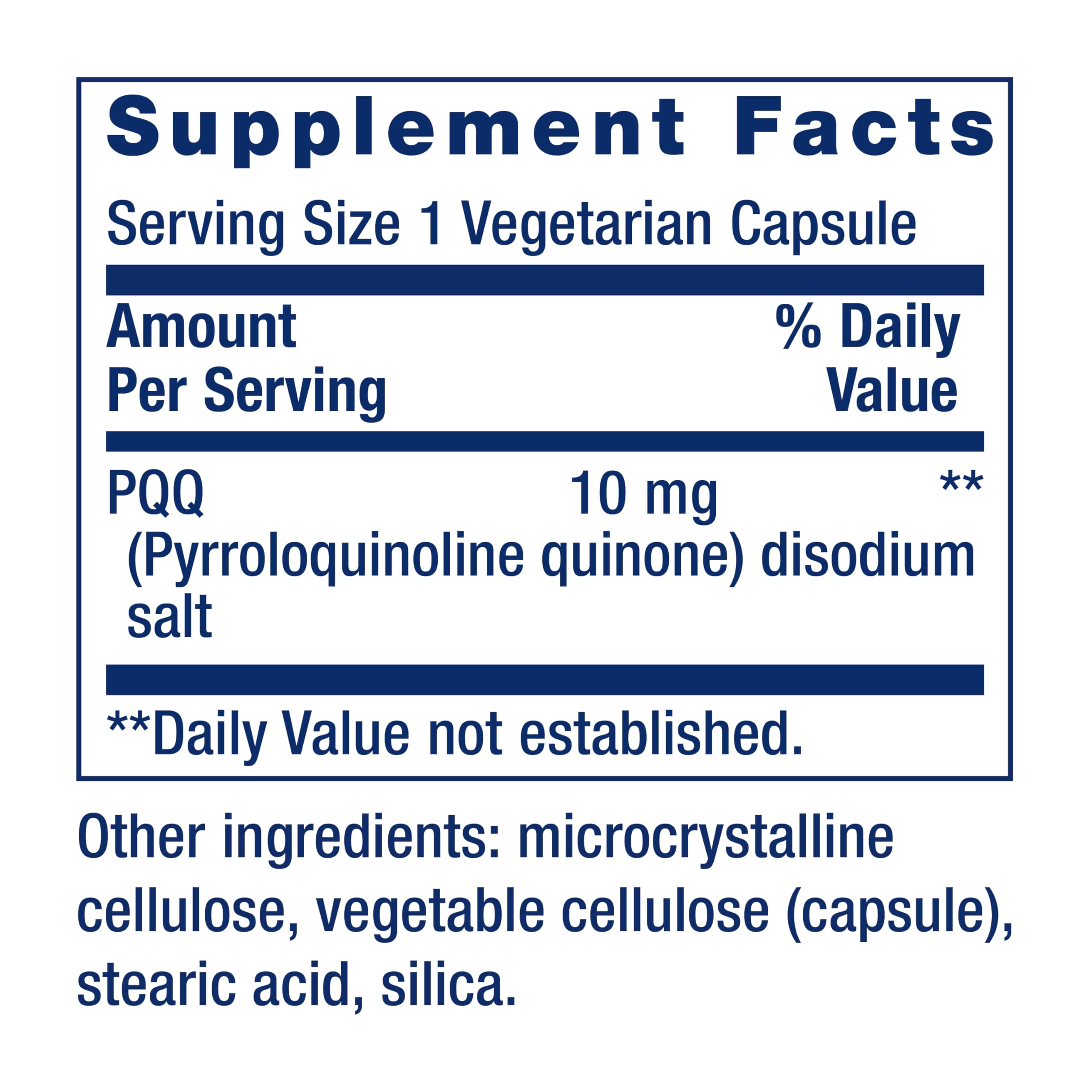 Life Extension cápsula vegetariana ampliada que destaca pureza y dosificación 10 mg