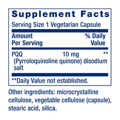 Life Extension cápsula vegetariana ampliada que destaca pureza y dosificación 10 mg