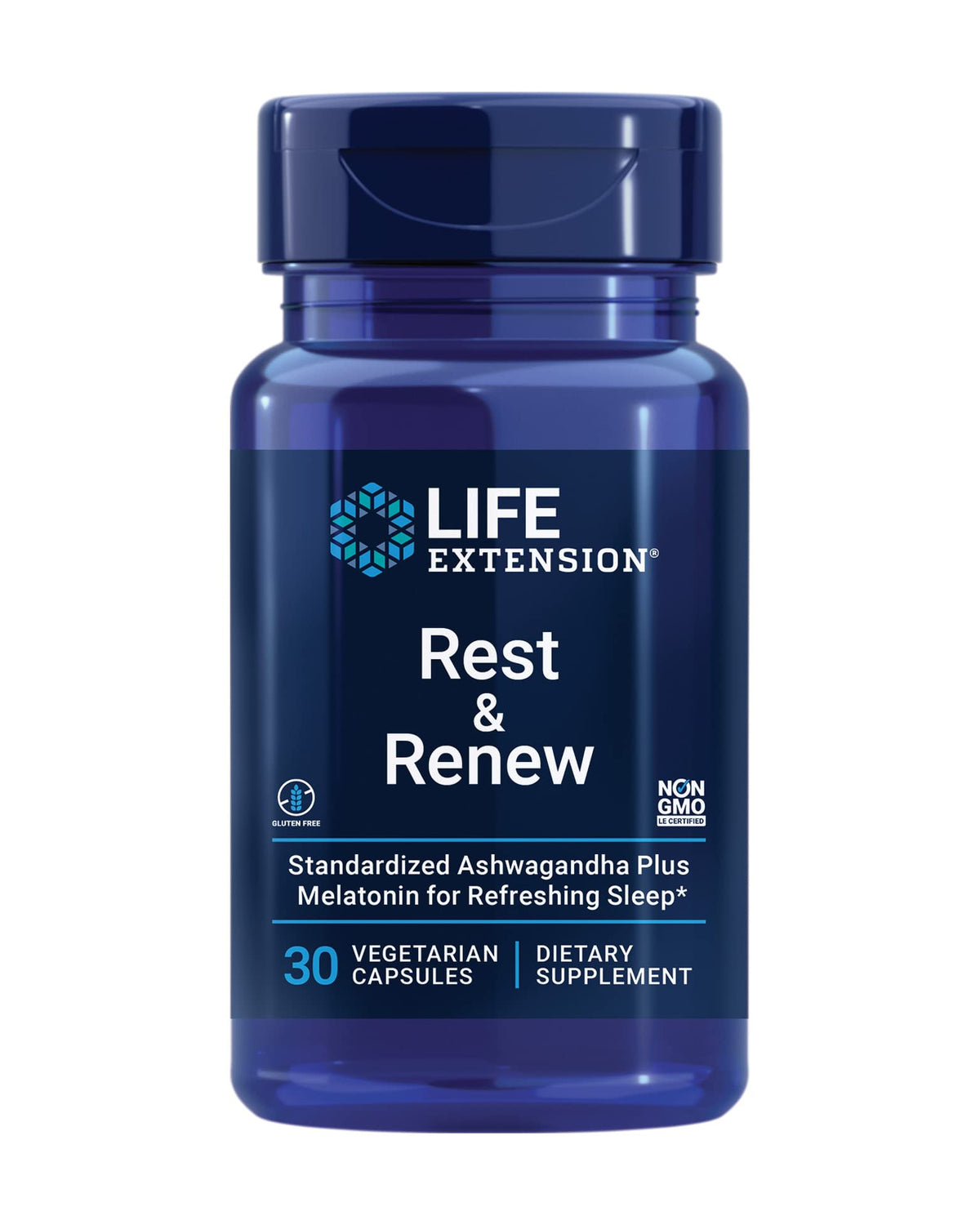 Life Extension frente del envase mostrando el diseño y beneficio de sueño reparador