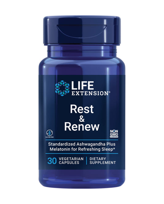 Life Extension frente del envase mostrando el diseño y beneficio de sueño reparador