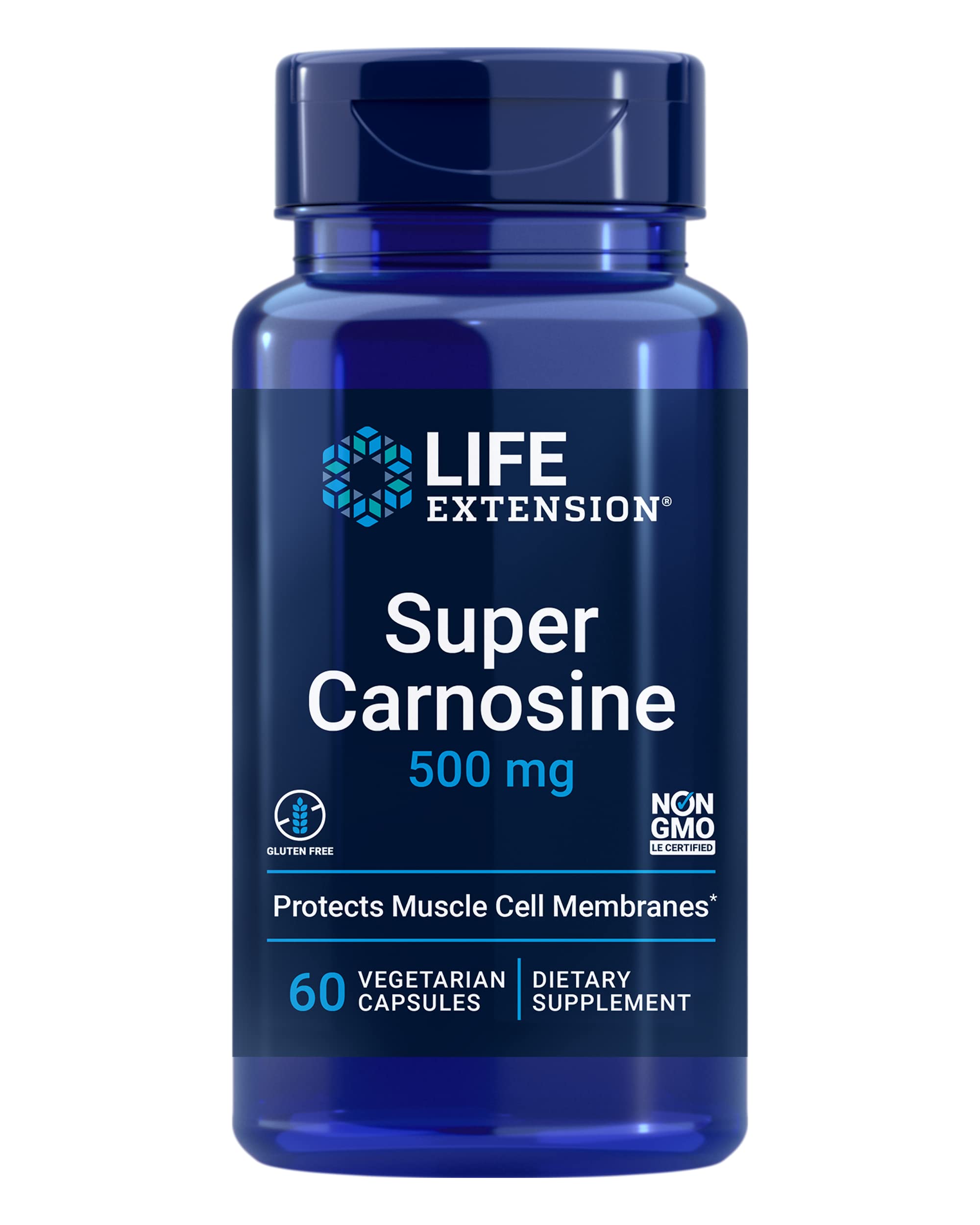 Life Extension frasco frontal del suplemento mostrando etiqueta y beneficio antioxidante