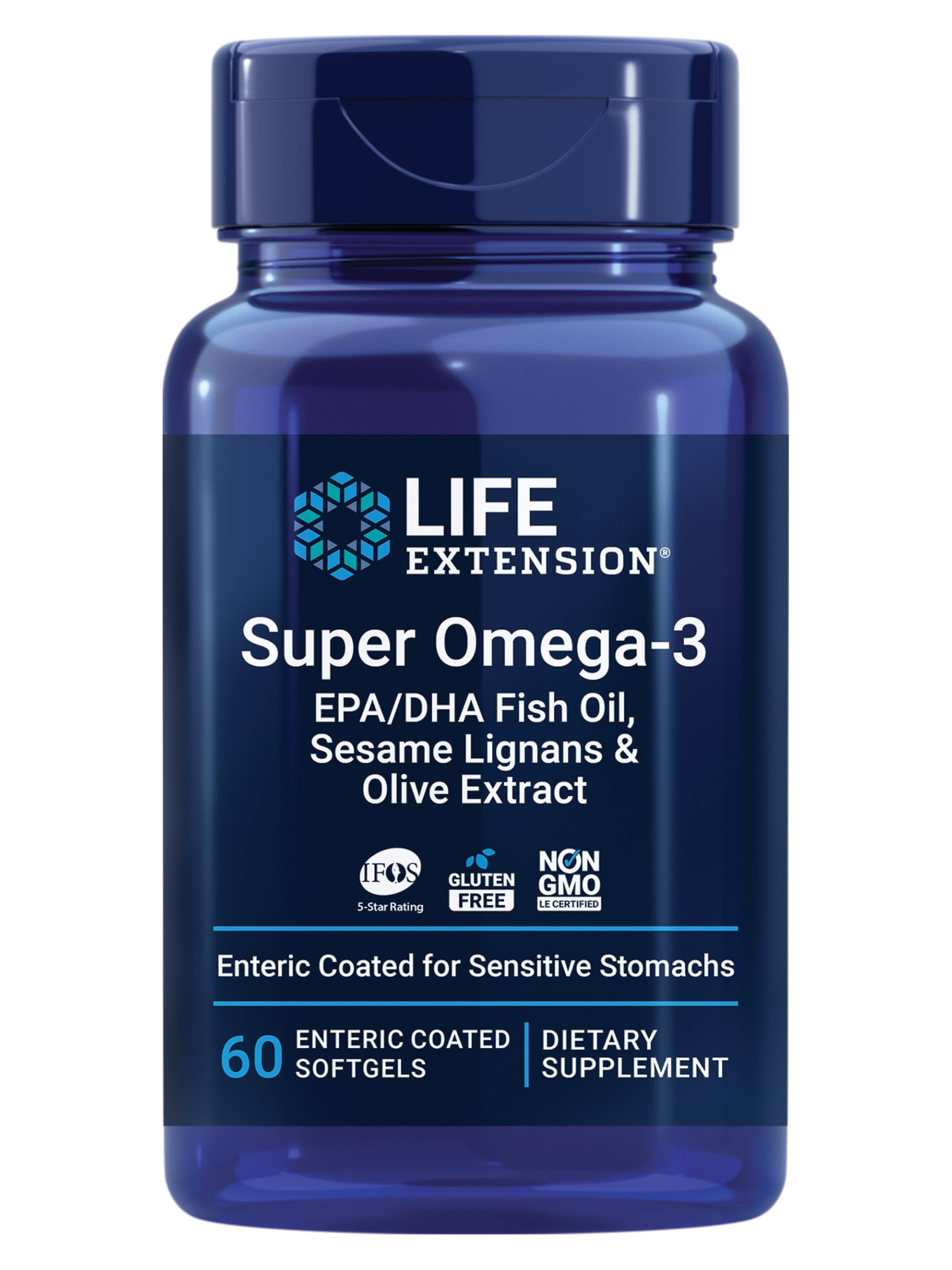 Life Extension envase frontal claro, presentación profesional y confianza