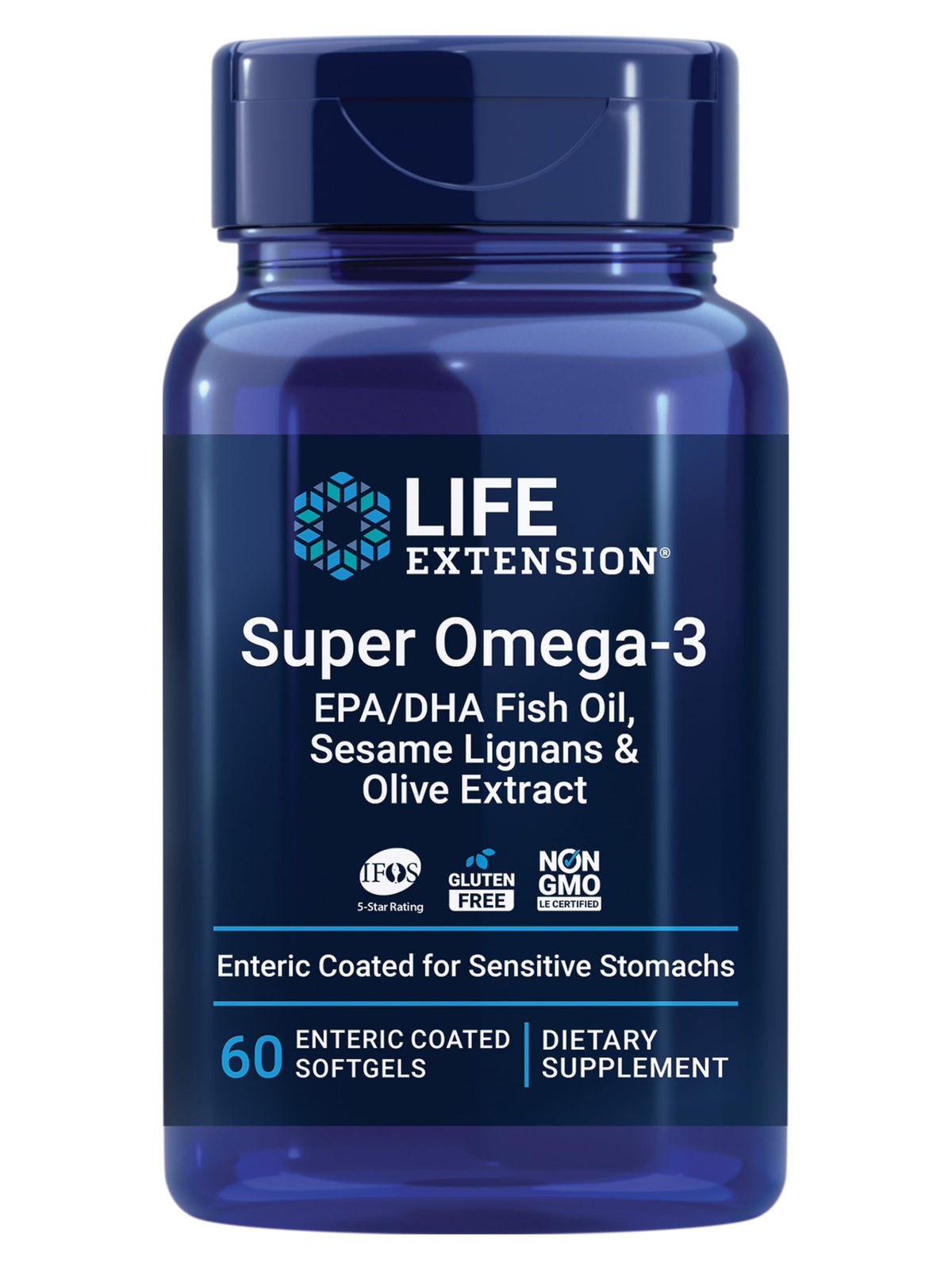 Life Extension envase frontal claro, presentación profesional y confianza