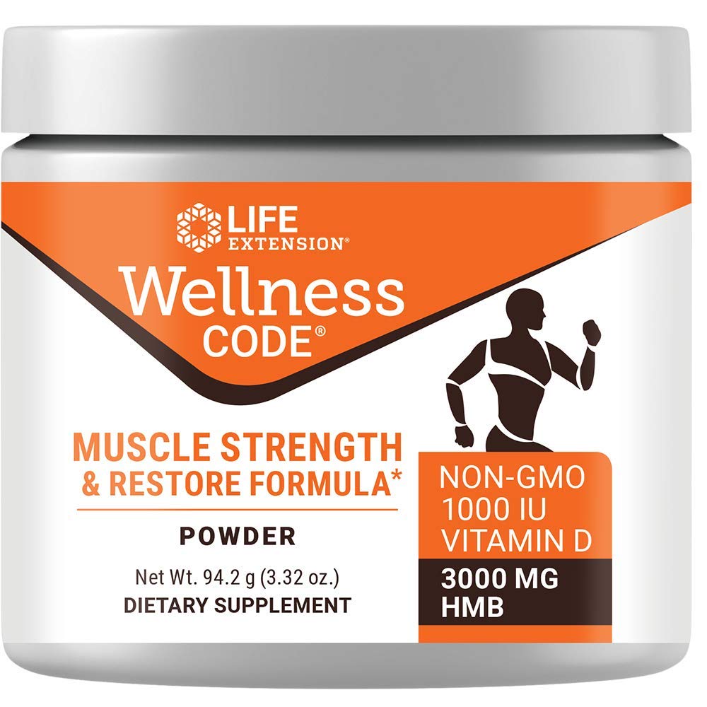 Life Extension comparación de porciones para visualizar 94,2 g y duración mensual