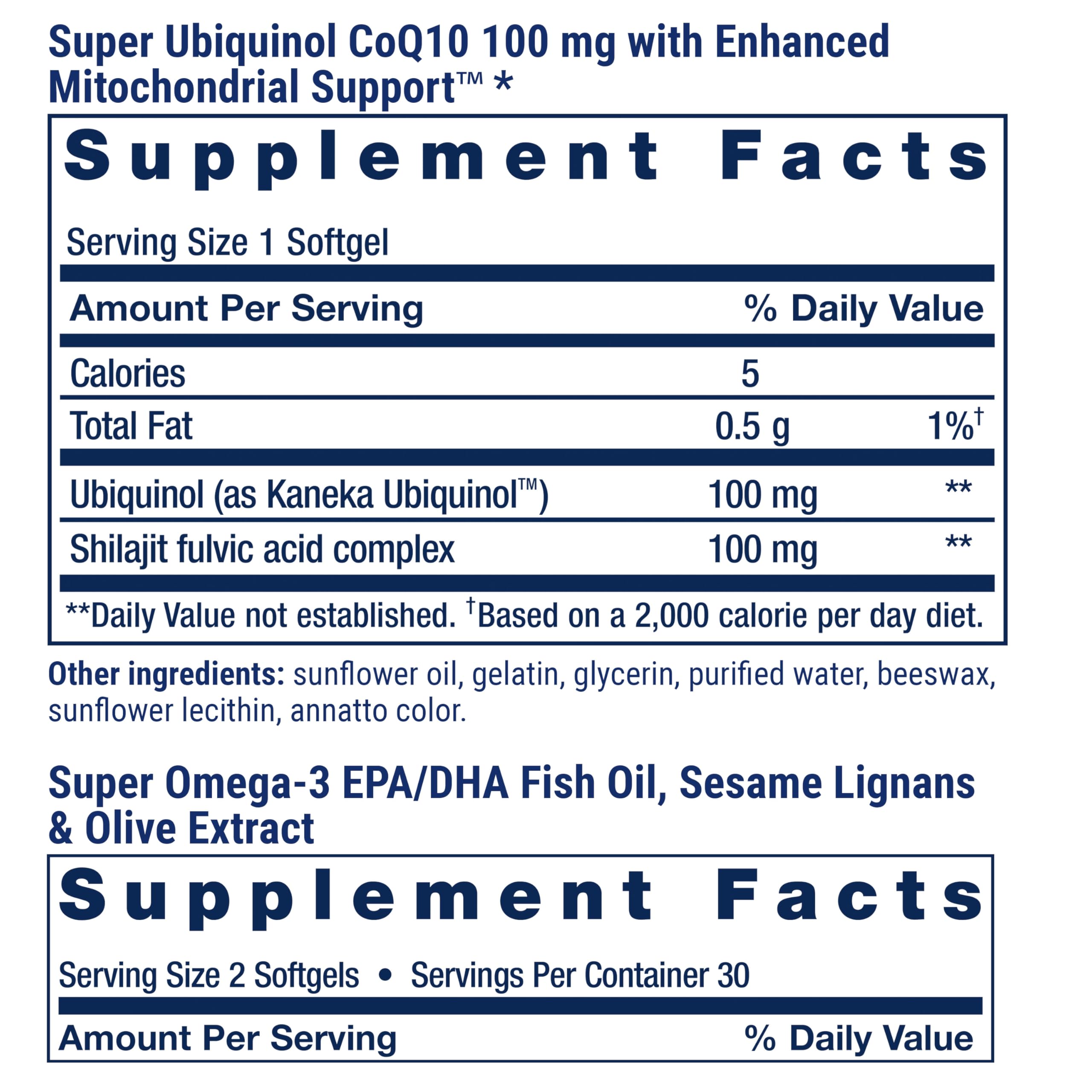 Life Extension ubiquinol 100 mg softgel, energía celular más biodisponible