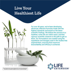 Life Extension producto integrado en rutina matutina para apoyo diario y bienestar