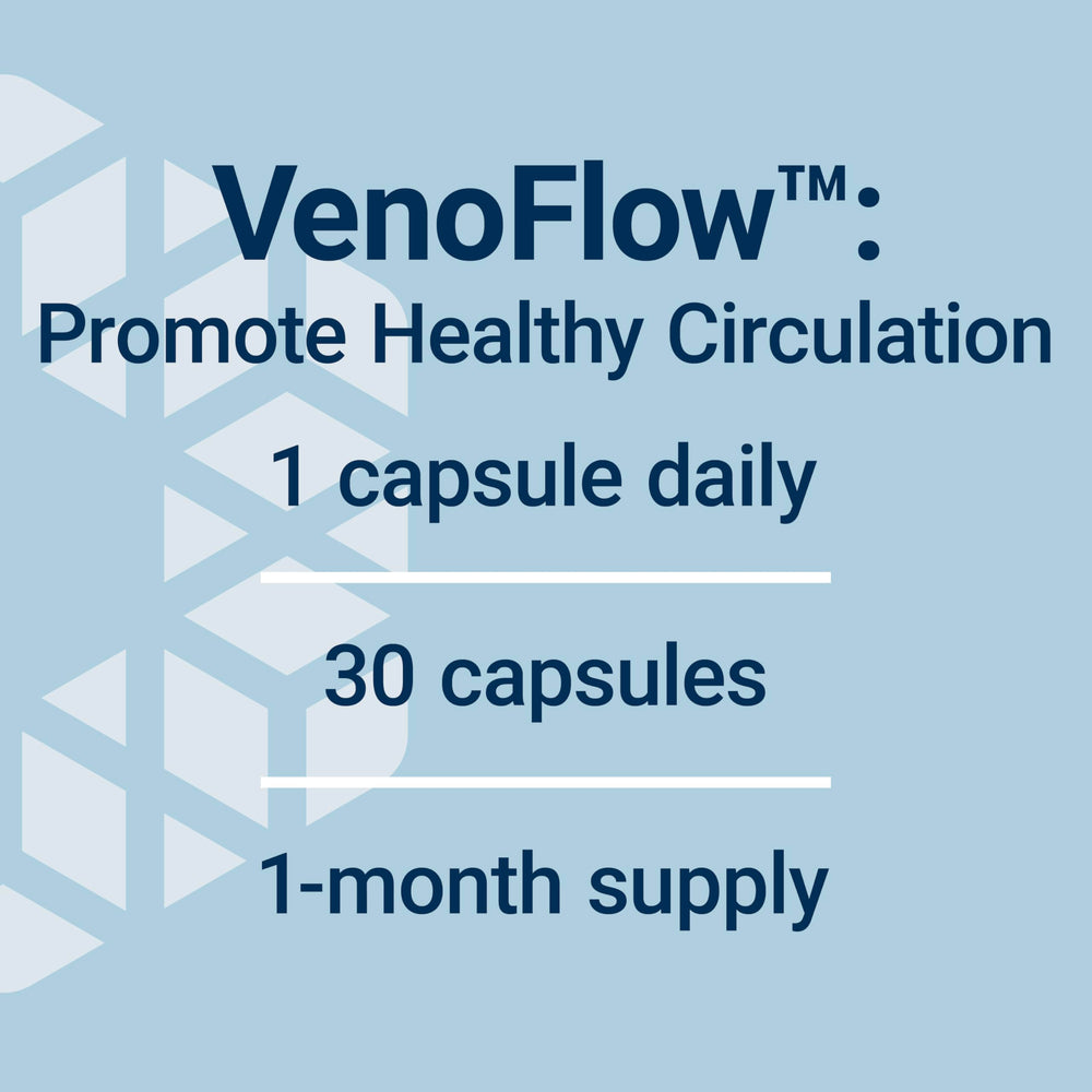 Envase VenoFlow Life Extension en mano para comparar escala y dosificación simple