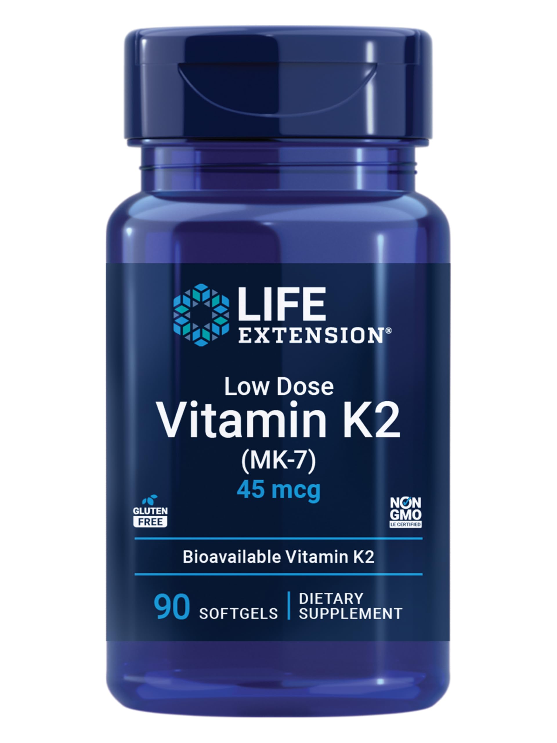 Life Extension envase frontal mostrando softgels y beneficio arterial