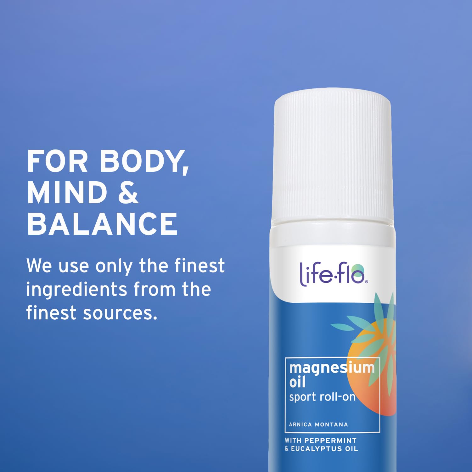 Life-FLO frasco en bolso muestra tamaño compacto y uso en movimiento