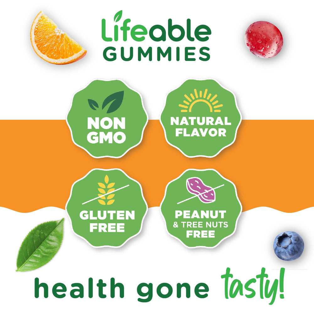 Lifeable calcio magnesio zinc d3 gomitas etiqueta nutricion, información clara para la selección