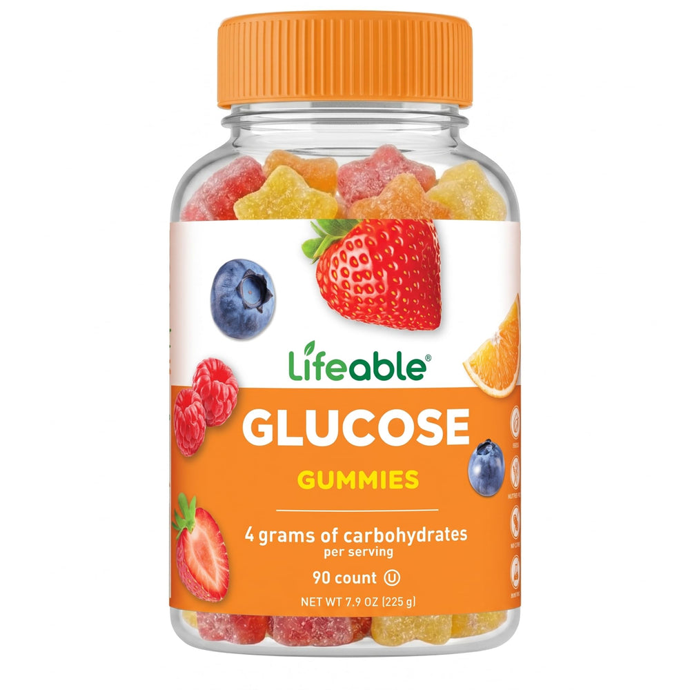 Lifeable envase frontal con 90 gomitas, práctico y portátil