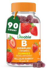 Lifeable frasco frontal mostrando 90 gominolas y etiqueta clara para elección segura