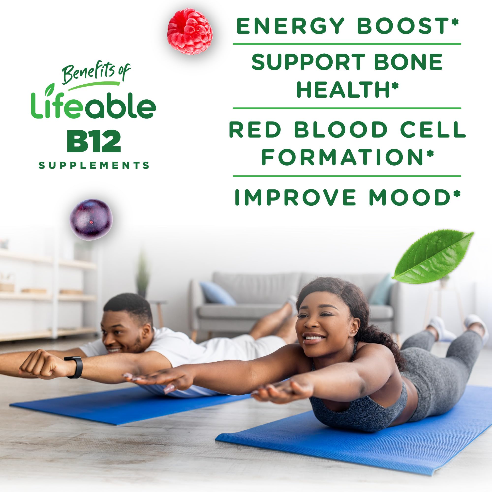 persona tomando una gominola Lifeable para apoyo de energía y ánimo