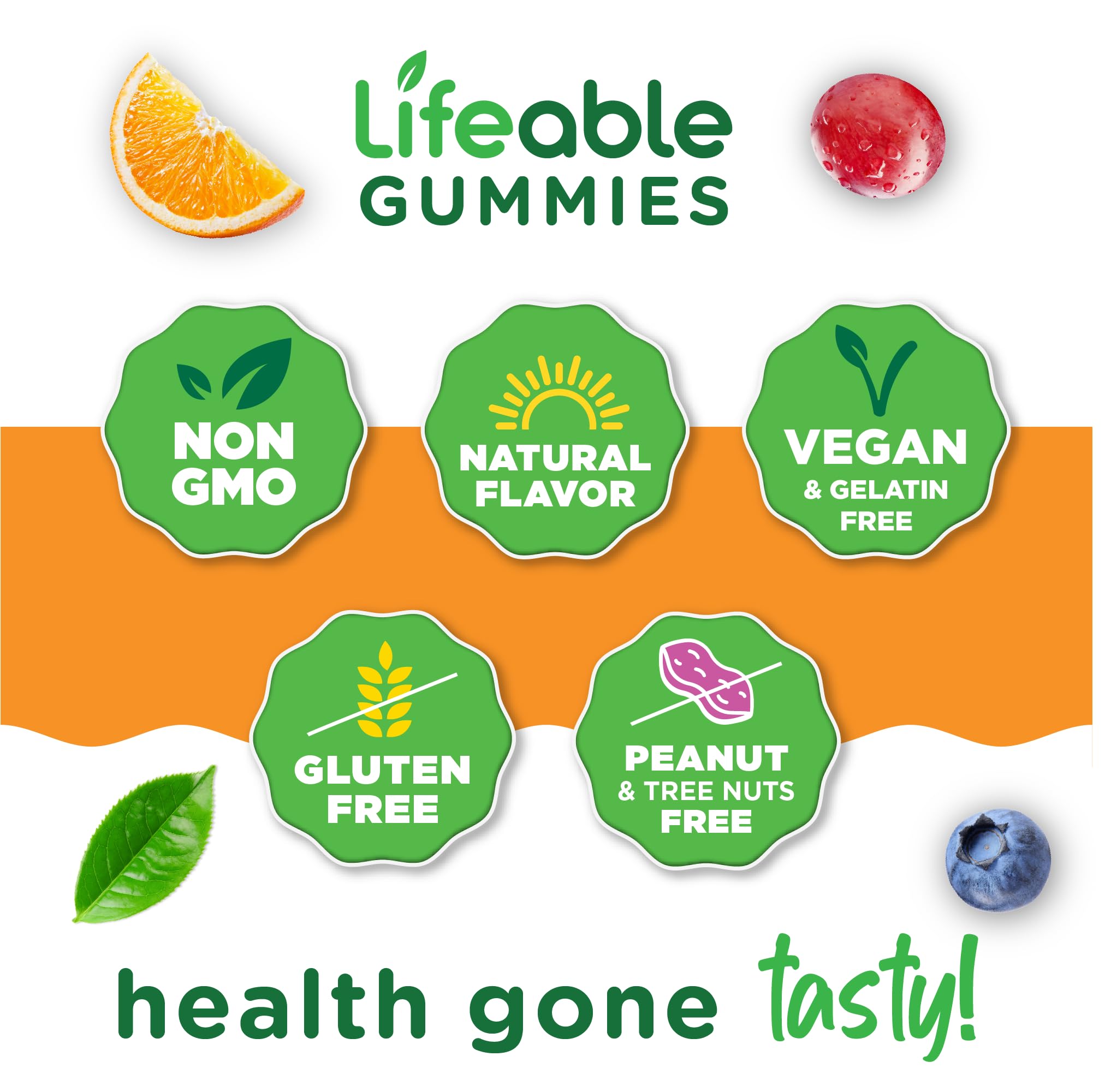 Lifeable gomita en forma de estrella, diseño atractivo y fácil de masticar