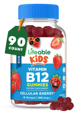 Gomitas Lifeable B12 para niños con 1000 mcg, energía diaria.