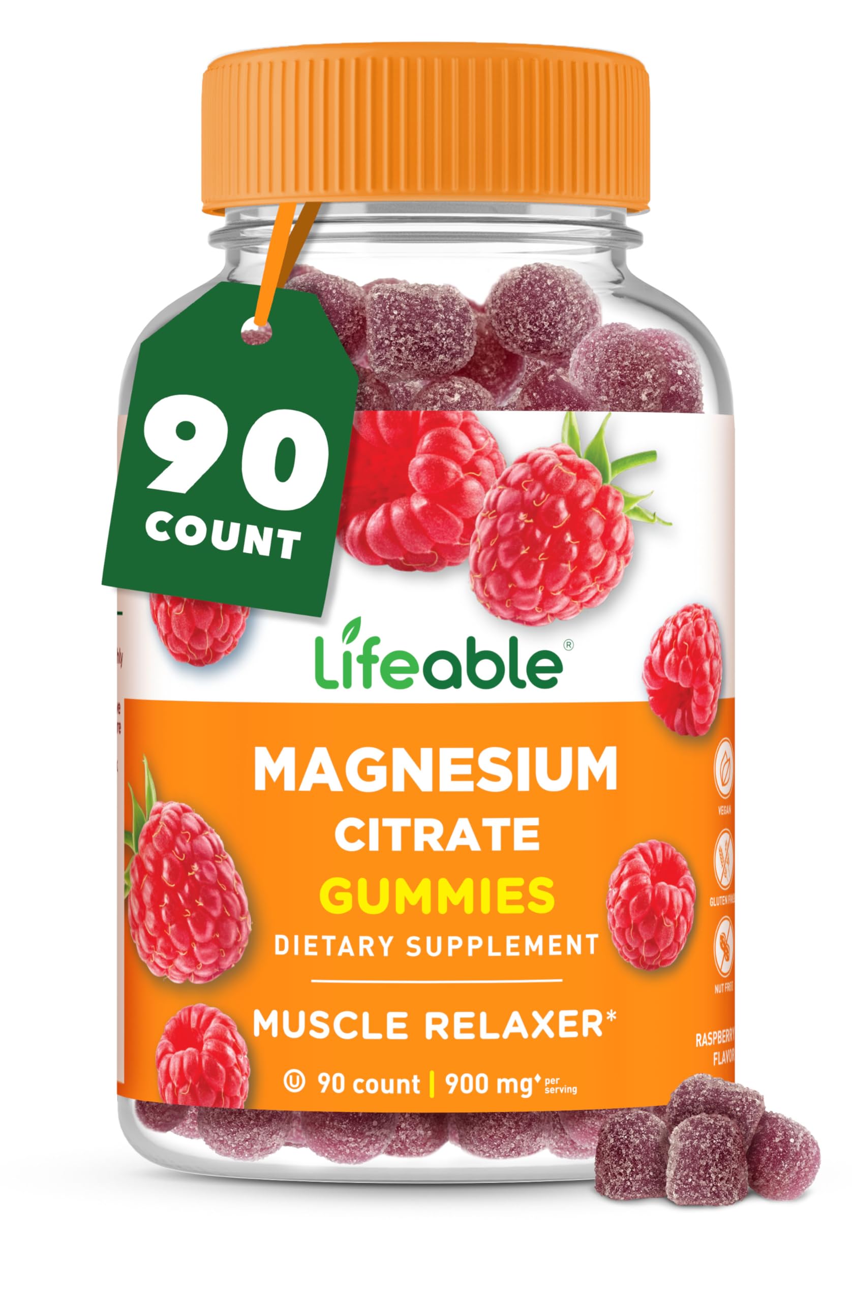 Lifeable envase frontal claro mostrando gomitas y beneficio conveniencia