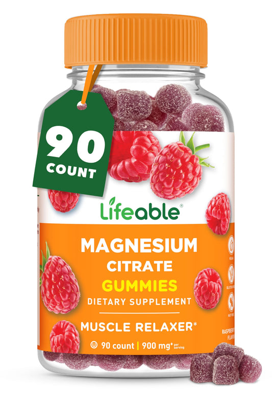 Lifeable envase frontal claro mostrando gomitas y beneficio conveniencia