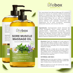 Lifebox Essentials masaje de pierna en uso para alivio y recuperación