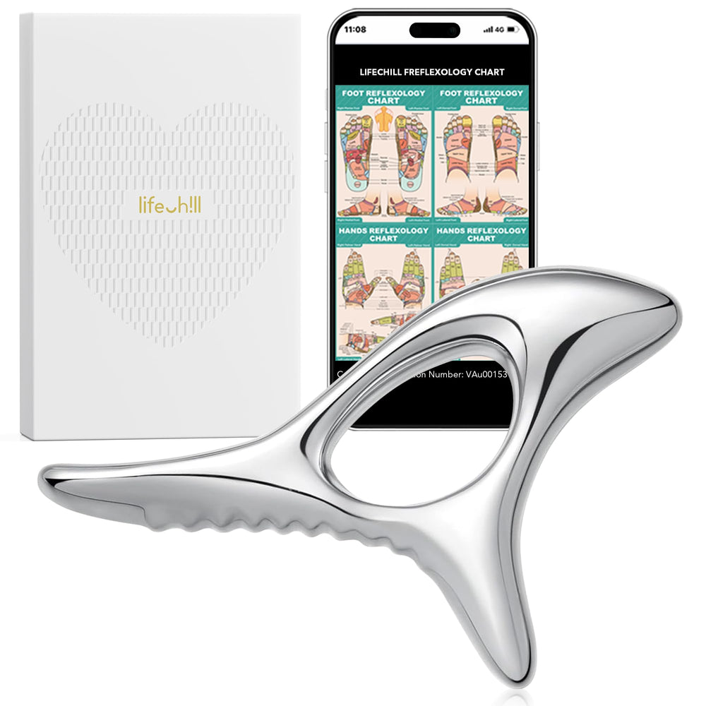 lifechill frontal herramienta mostrando doble punta y ergonomía para alivio