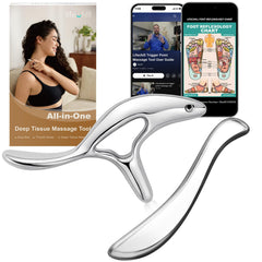 lifechill Gua Sha frontal del paquete mostrando diseño y durabilidad