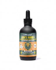 Life Cykel botella frontal de Lion's Mane con Kakadu, confianza y claridad