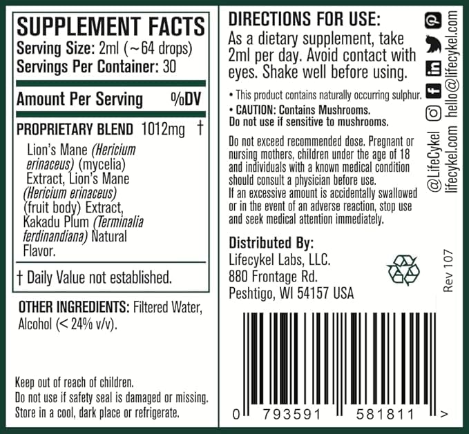 Life Cykel Kakadu Plum fresco destacando vitamina C natural y antioxidantes