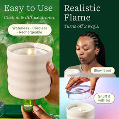 Lifelines botellas ClickWick Herbal Garden y Coconut Hibiscus para cambiar aromas