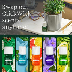 Lifelines ClickWick insertado en difusor Candle, uso seguro y cómodo