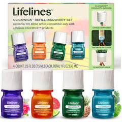 Lifelines pack frontal mostrando las cuatro mezclas, facilita elección rápida