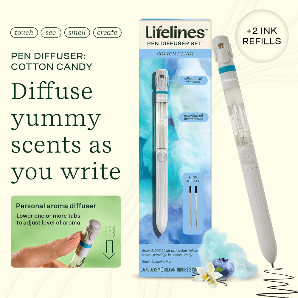 Lifelines detalle del agarre cómodo para escribir sin fatiga