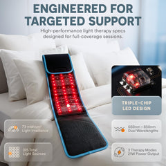 LifePro Allevared aplicado en la zona lumbar, adaptabilidad para la espalda
