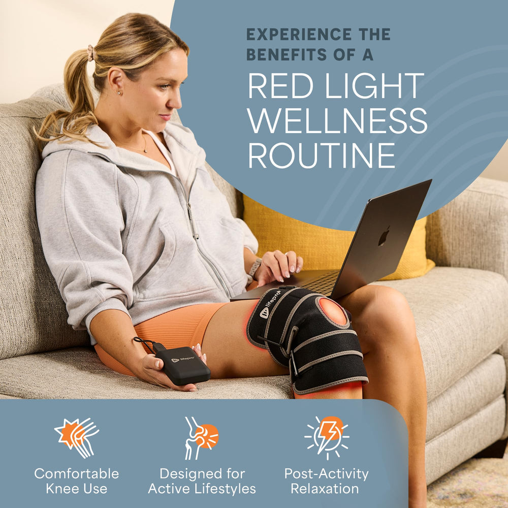 LifePro BioRecover primer plano de los triple chips iluminados para penetración profunda