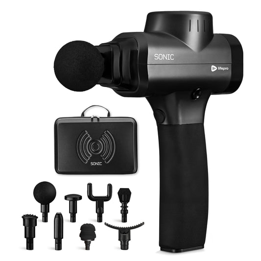 LifePro Sonic vista frontal mostrando cuerpo compacto y controles — portabilidad