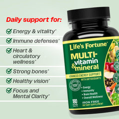 Life's Fortune ingredientes vegetales como spirulina y wheat grass para nutrición