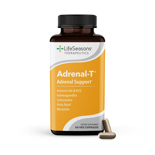 LifeSeasons Adrenal-T: botella visible para manejo del estrés diario