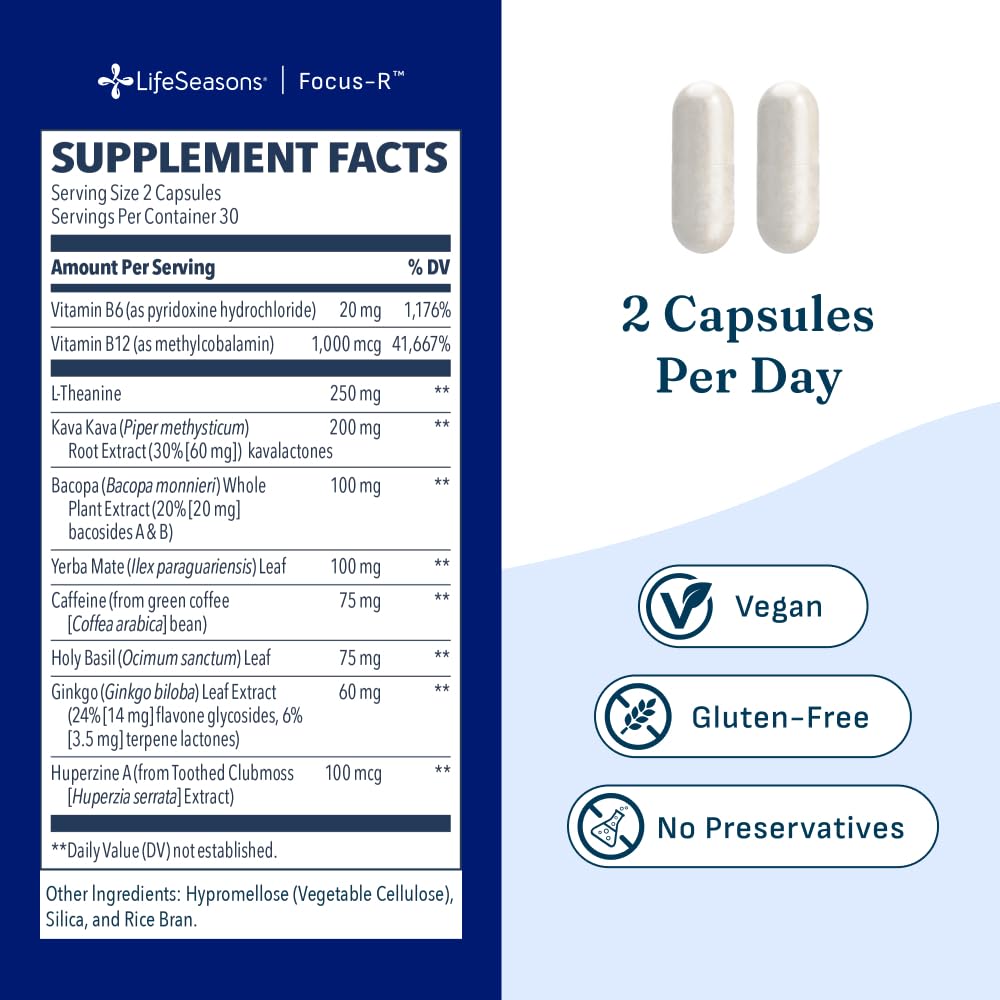 LifeSeasons suplemento sobre escritorio en uso para concentración diaria