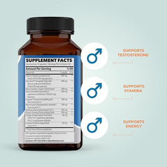 LifeSeasons Masculini-T: etiqueta frontal muestra ingredientes clave para vigor sostenido.