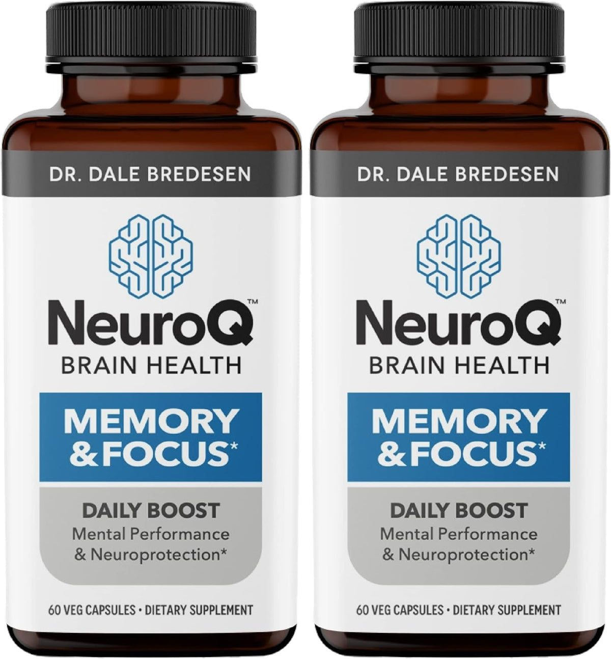 LifeSeasons NeuroQ bottle front view highlighting brain-support formula for focus and memory