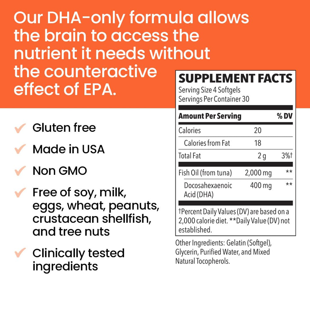 LifeSeasons NeuroQ etiqueta con información nutricional que garantiza pureza