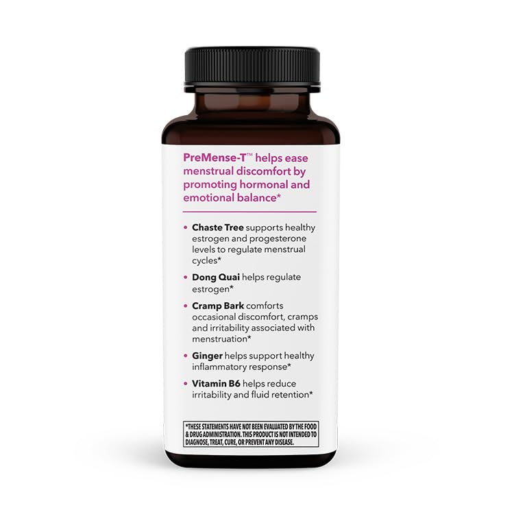 LifeSeasons PreMense-T: chasteberry para soporte hormonal durante la fase premenstrual.
