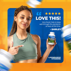 LifeSource Vitamins cápsulas textura detalle que indica ingredientes naturales y pureza