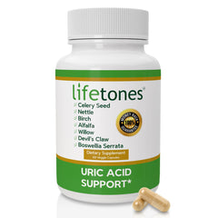 Life Tones frasco frontal mostrando 60 cápsulas y ventaja vegana