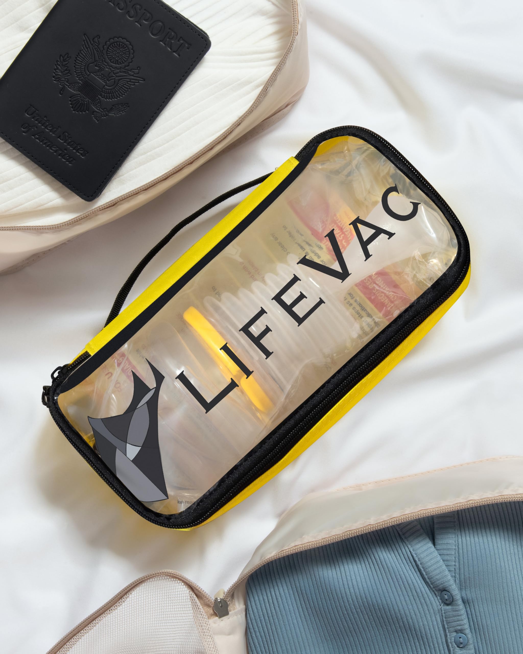 LifeVac etiqueta de instrucciones clara, orientación rápida para usuario