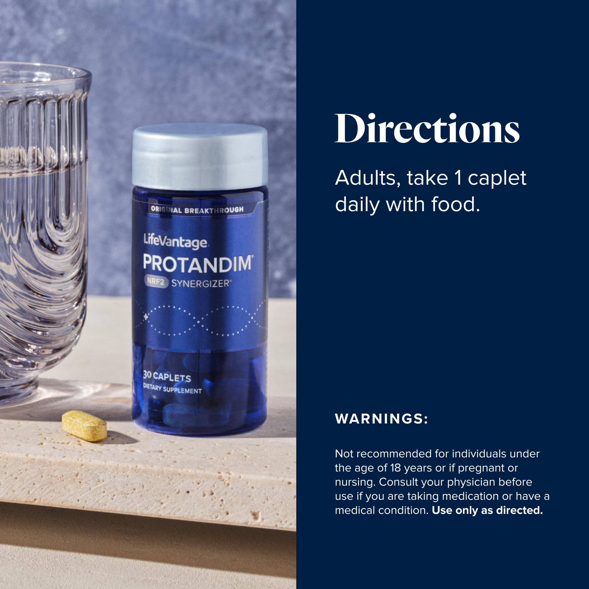 LifeVantage Protandim en contexto de estilo de vida activo apoyando rutina diaria