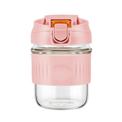 LifmPlay vista frontal del shaker de vidrio borosilicato con cierre hermético