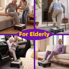 liftoza persona mayor usando escalón para apoyo estable y seguro