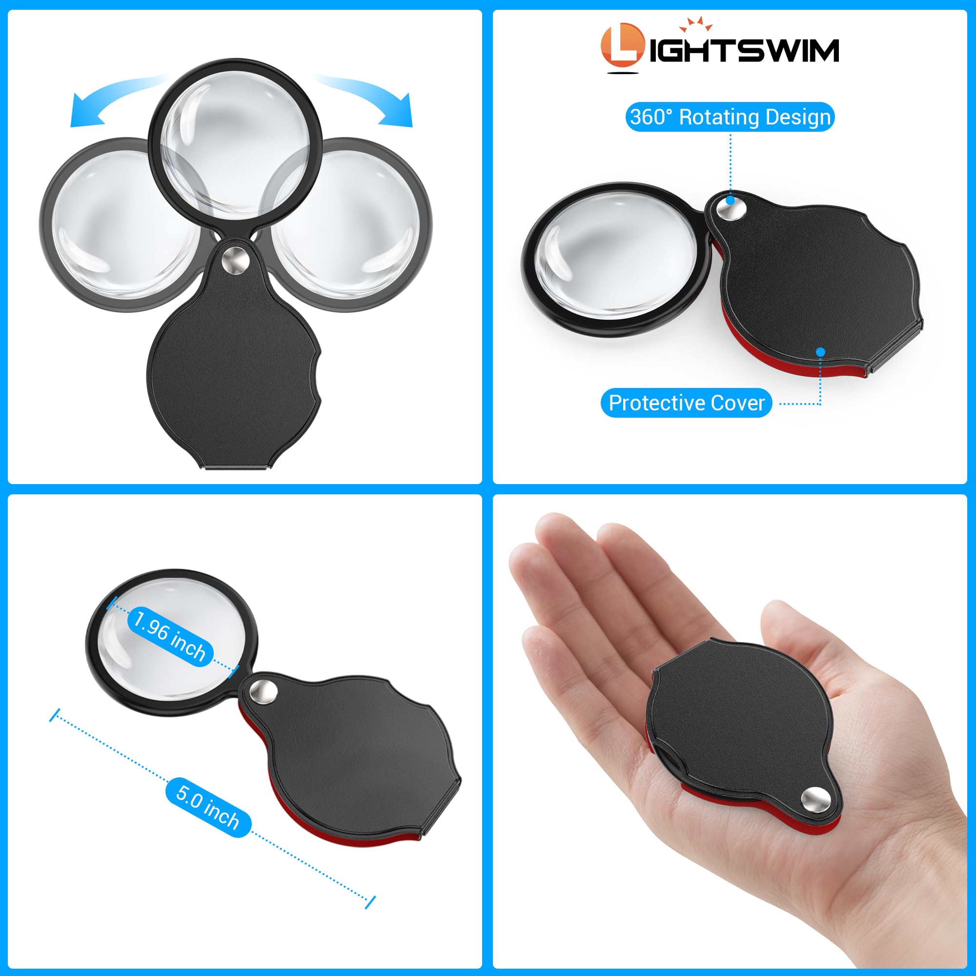 Lightswim puerto Type-C conectado cargador, recarga rápida para uso prolongado