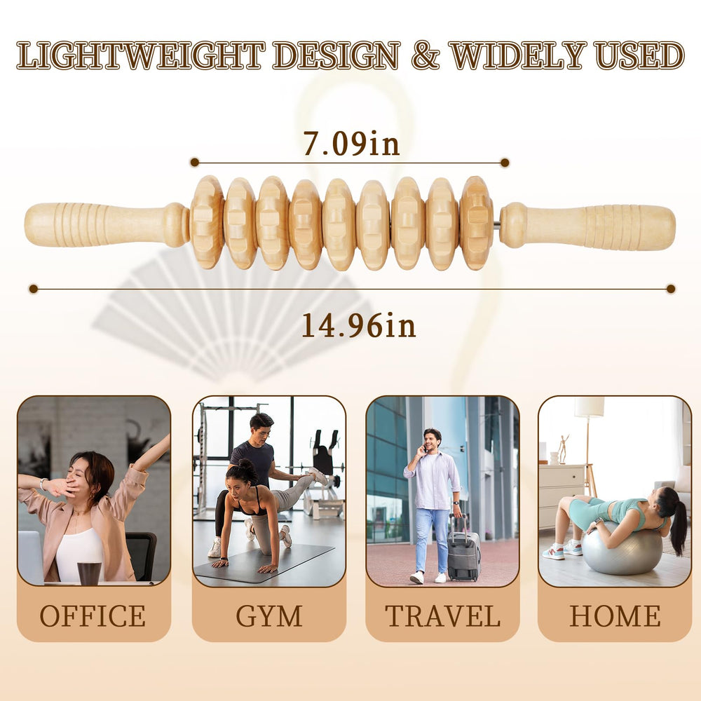 Liitrton primer plano de las 9 ruedas de madera que ofrecen rodamiento suave y profundo